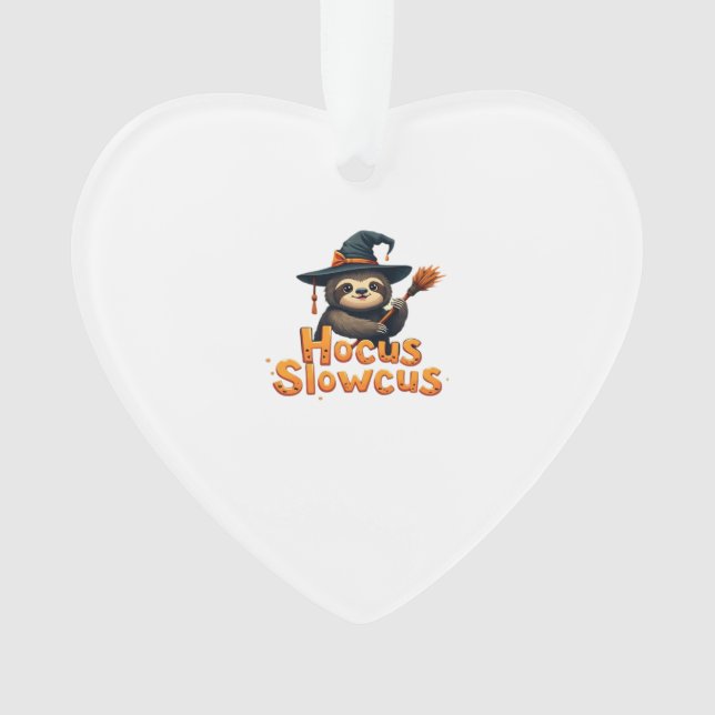 Hocus Slowcus Sloth lovers Halloween costume tee E Ornament (Front)