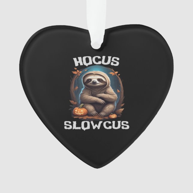 Hocus Slowcus Sloth lovers Halloween costume tee E Ornament (Front)