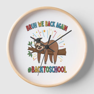 Hocus Slowcus Witch Sloth Clock