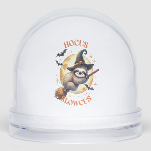 Hocus Slowcus Witch Sloth Snowglobe