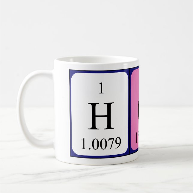 HoD periodic table word mug (Left)