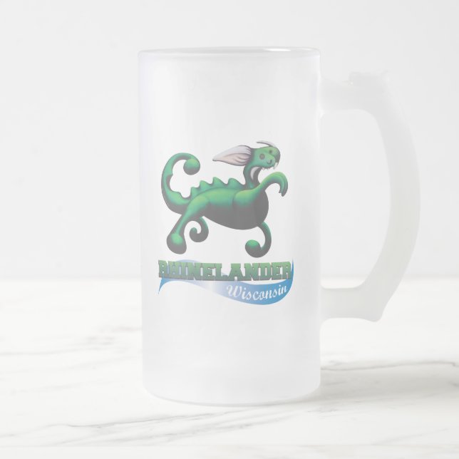 Hodag beach ball glass mug (Right)
