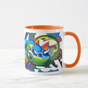 Hodags 8, Fun picasso inspired Hodag modern art Mug