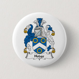 Hodge Family Crest 6 Cm Round Badge
