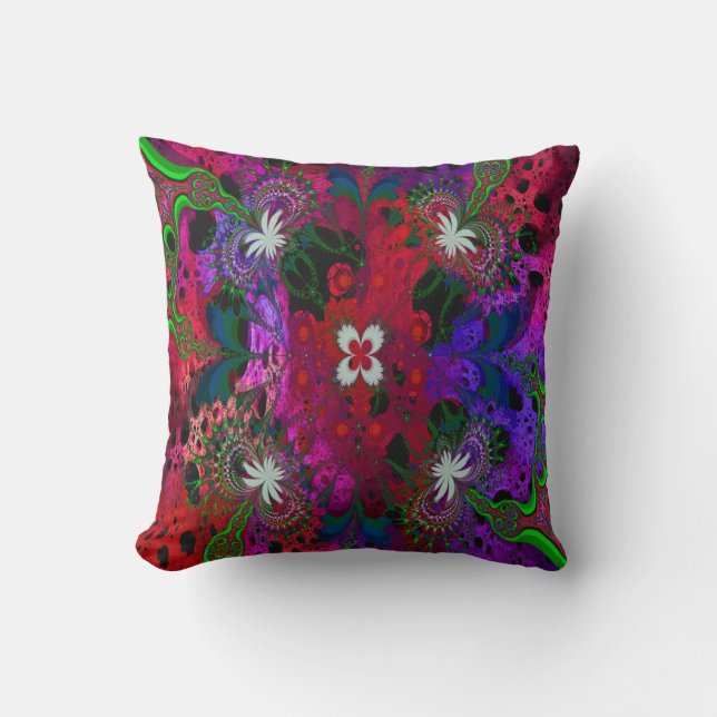 Hodge Podge Floral Abstract Cushion (Front)
