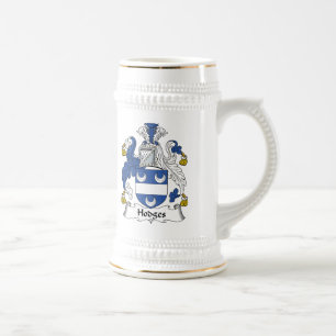 Hodges Family Crest Beer Stein