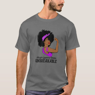 Hodgkin Lymphoma Awareness Warrior Unbreakable Str T-Shirt