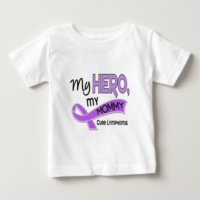 Hodgkin’s Lymphoma MY HERO MY MOMMY 42 Baby T-Shirt (Front)