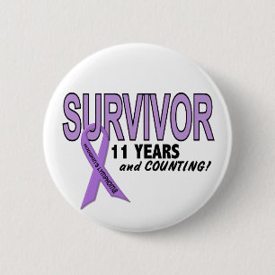 Hodgkins Lymphoma 11 Year Survivor 6 Cm Round Badge