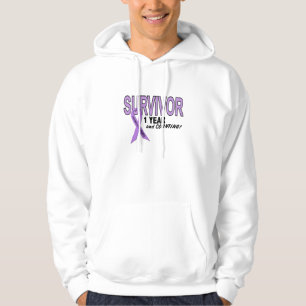 Hodgkins Lymphoma 1 Year Survivor Hoodie