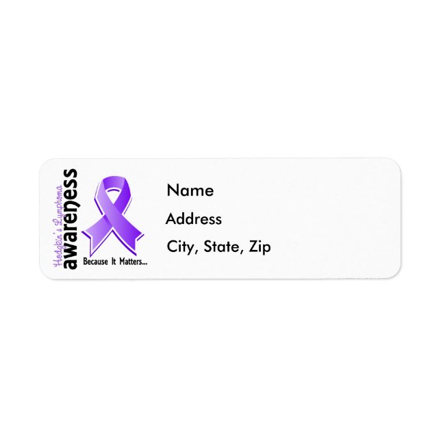 Hodgkin's Lymphoma Awareness 5 (Front)