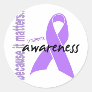 Hodgkins Lymphoma Awareness Classic Round Sticker