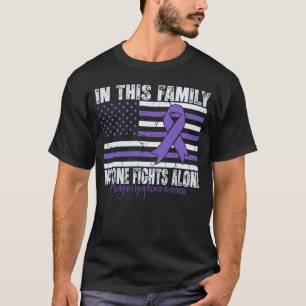 Hodgkin's Lymphoma Cancer Awareness Flag us Hodgki T-Shirt