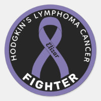 Hodgkin's Lymphoma Cancer Fighter Ribbon Black