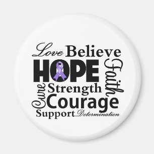 Hodgkins Lymphoma Collage of Hope Magnet