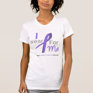 Hodgkin's Lymphoma I Wear Violet Ribbon For Me T-Shirt