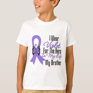 Hodgkins Lymphoma Ribbon My Hero My Brother T-Shirt