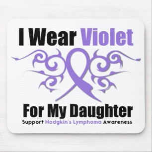 Hodgkins Lymphoma Tribal Ribbon For My Daughter Mouse Pad