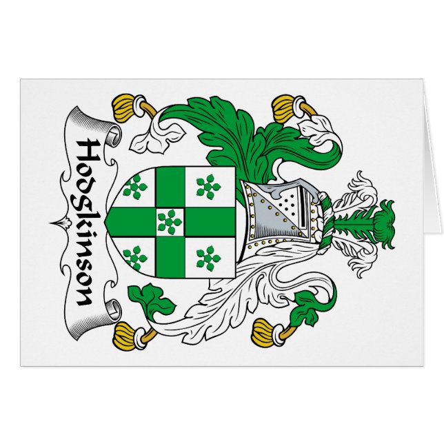 Hodgkinson Family Crest (Front Horizontal)