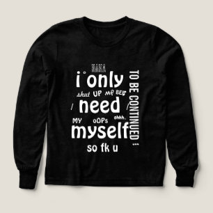 hodie with a small text to read