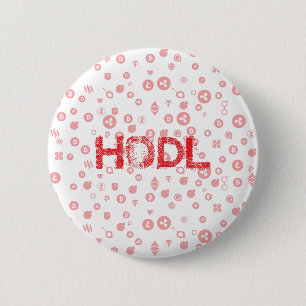 HODL 6 CM ROUND BADGE