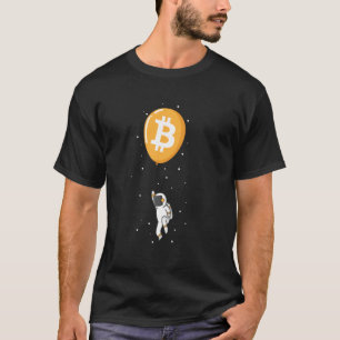 Hodl Bitcoin Astronaut On The Balloon Rises T-Shirt