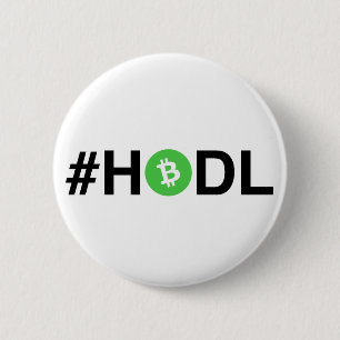 #HODL Bitcoin Cash Button (Light)