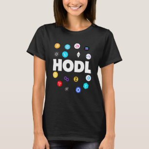 Hodl Bitcoin Ethereum Cardano Xrp Cryptocurrency B T-Shirt