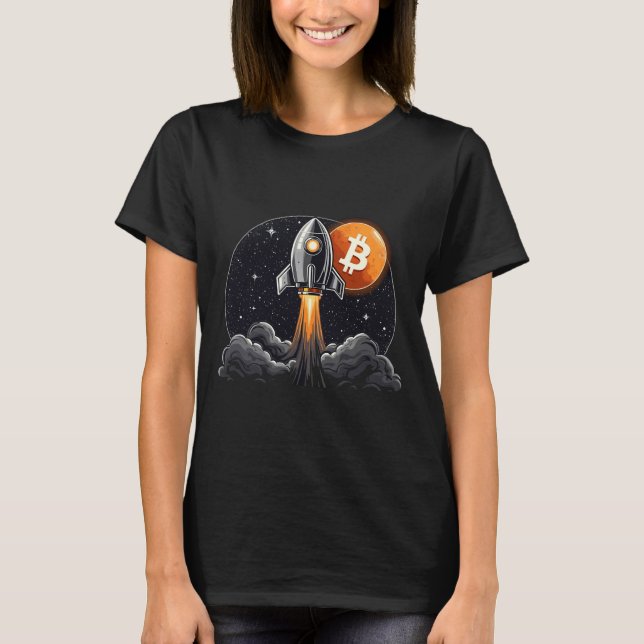 HODL Bitcoin to The Moon T-Shirt (Front)