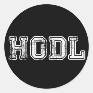 Hodl Cryptocurrency Print Stickers
