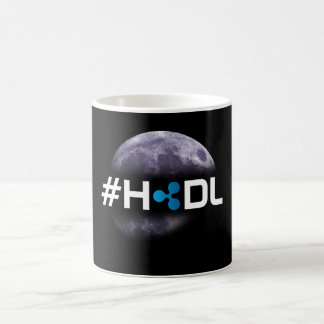 #HODL Ripple to the Moon Black Mug