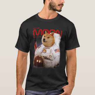 HODL SHIB To The Moon Astronaut Shiba Inu Token Cr T-Shirt