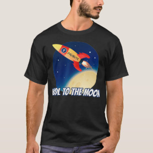 HODL to the Moon Digibyte Crypto Rocket DGB Crypto T-Shirt