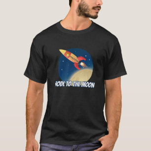 HODL To The Moon Dogecoin Crypto Rocket DOGE Crypt T-Shirt