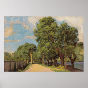 Hodler - Landscape At The Junction At Geneva 1878 Poster