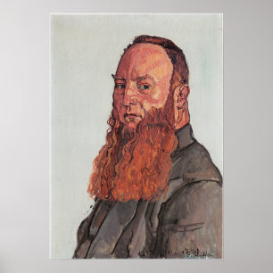 Hodler - Portrait Of James Vibert 1915 Poster