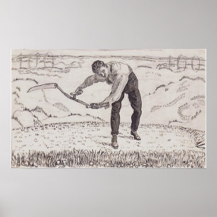 Hodler - The Working Mower 1909 Poster