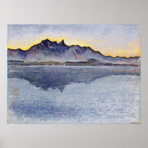 Hodler - Thun Stockhorn Kette Evening 1912 Poster