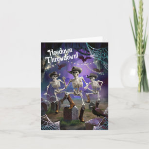 Hoedown Throwdown, Dancing Skeletons, Customisable Card
