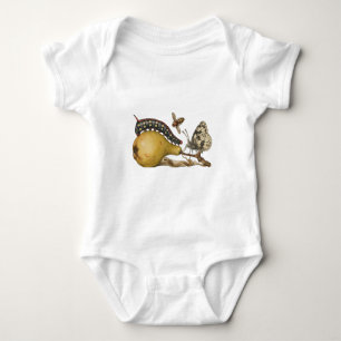 Hoefnagel Vintage Pear & Insects 1500s Renaissance Baby Bodysuit