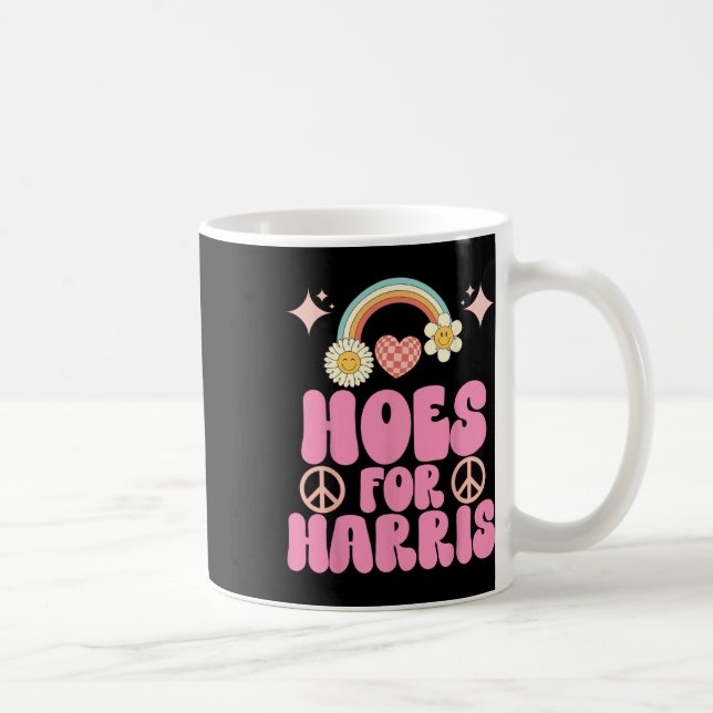 Hoes For Harris Funny Kamala Voter 2024 Wheimer Hu Coffee Mug (Right)