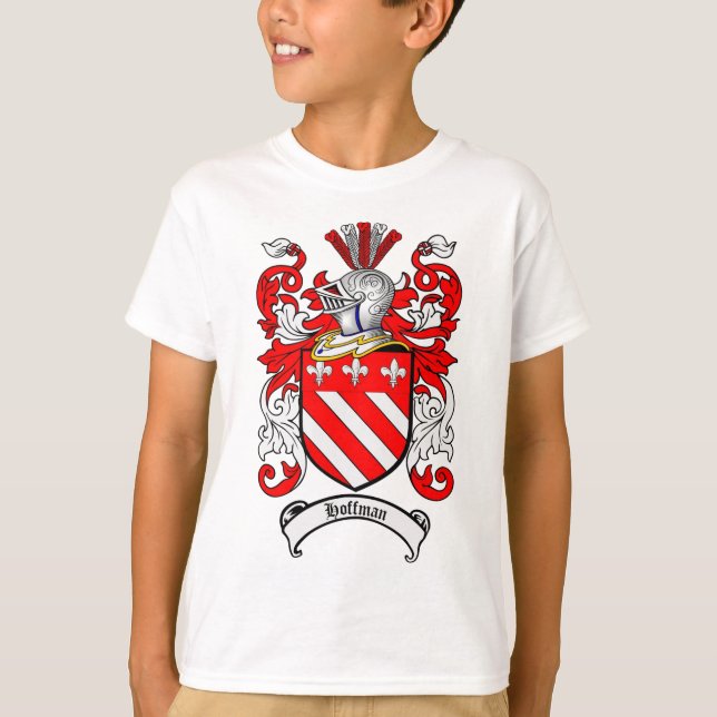 HOFFMAN FAMILY CREST -  HOFFMAN COAT OF ARMS T-Shirt (Front)