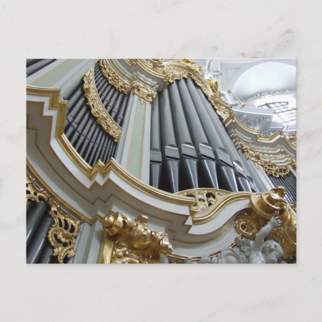 Hofkirche Germany Pipe Organ Postcard (Front)
