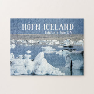 Höfn Iceland Icebergs & Lake Blue Ice Glacier Jigsaw Puzzle
