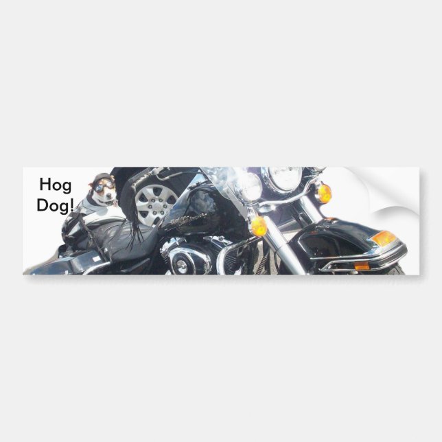 Hog Dog Bumper Sticker (Front)