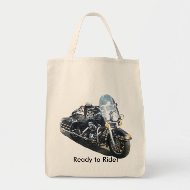 Hog Dog - Ready to Ride! Tote Bag (Front)