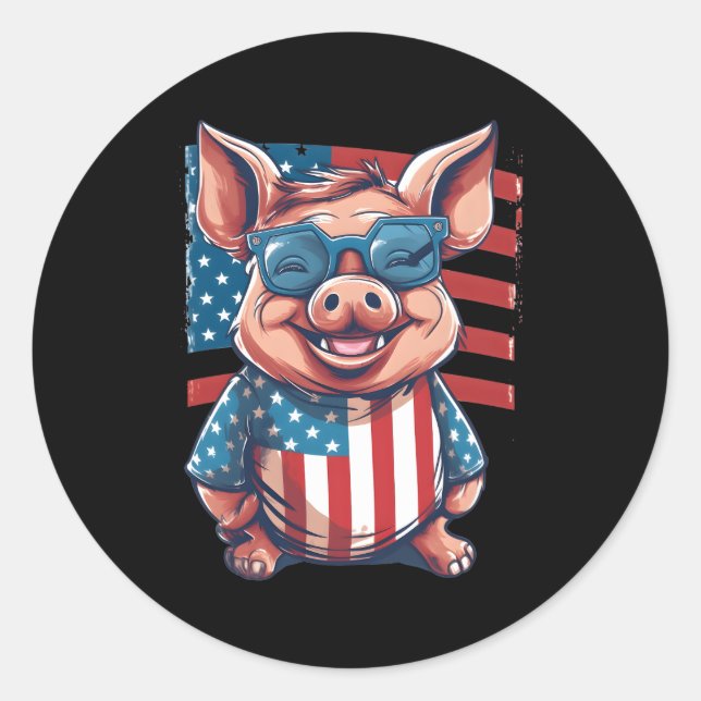 Hog Exterminator Quote For Boar Hunting Classic Round Sticker (Front)