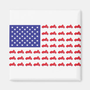 HOG-Flag-Red-White-Blue Magnet