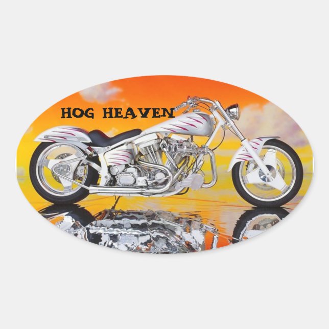 HOG HEAVEN HELMET STICKERS PKG OF 4 (Front)