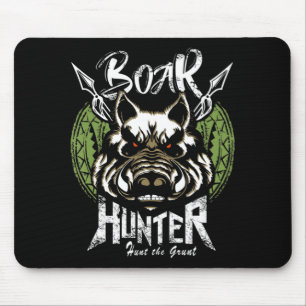 Hog Hunting  Fun Boar Hunter Gift Mouse Pad
